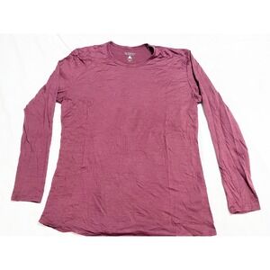Segments 100% Merino Wool Long Sleeve Base Layer Top Size XXL Mauve Outdoor